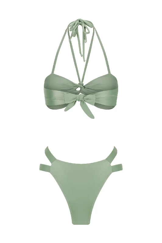 Skye| Bandeau Bikini Top | Sage