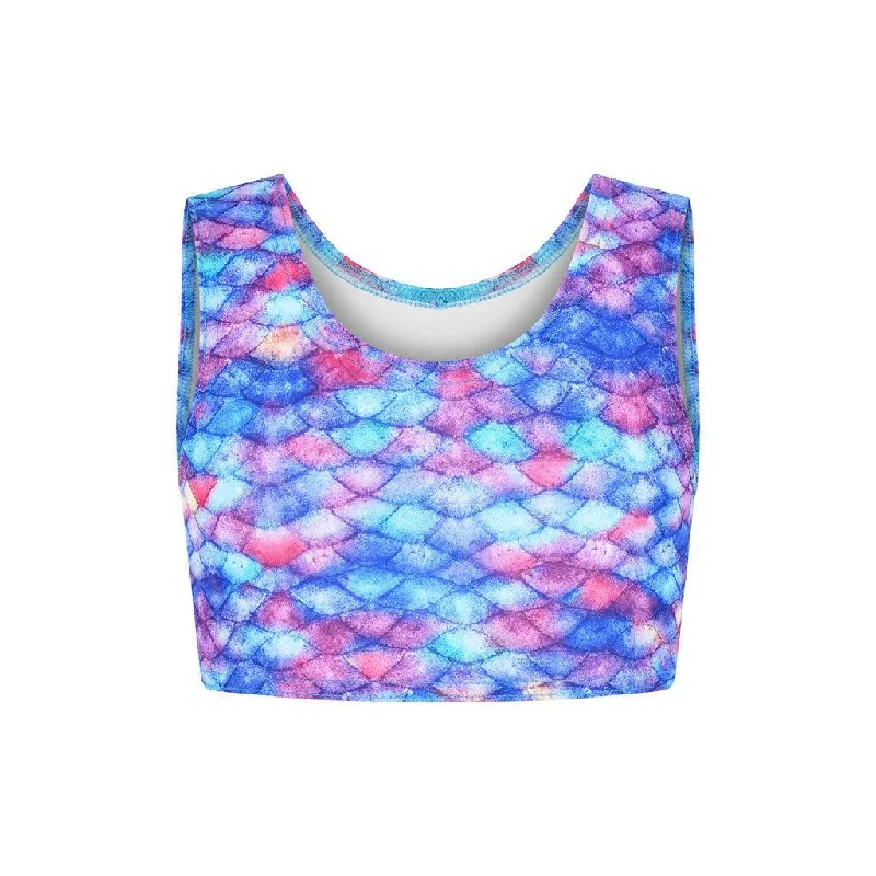 Starbright Princess Mermaid Crop Top