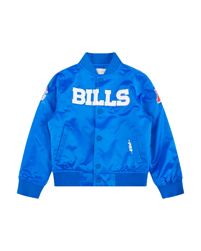 NFL BUFFALO BILLS CLASSIC LITTLE BOYS SATIN JACKET (ROYAL BLUE)