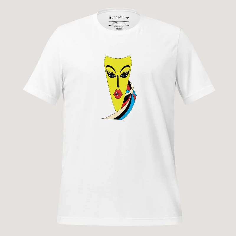 Face Art Print T-Shirt – Unique Graphic Design | Apparelhue Vibrant Art print Tee