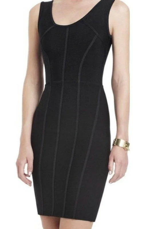 Makenna Black BodyCon Sheet Dress