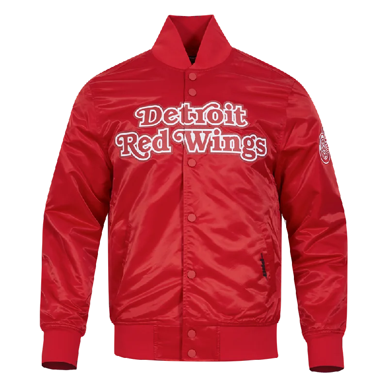 NHL DETROIT RED WINGS CLASSIC SATIN MEN'S JACKET (RED)