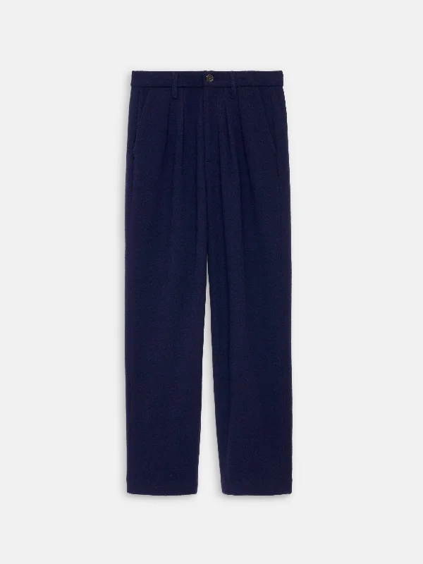 Holiday Things Walker Pleated Pant in Wool Crepe