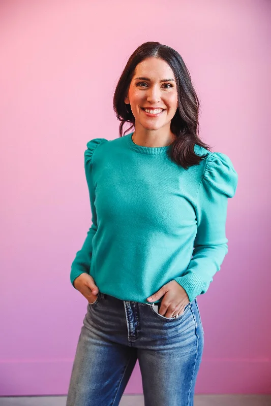 Izzie Sweater-Teal