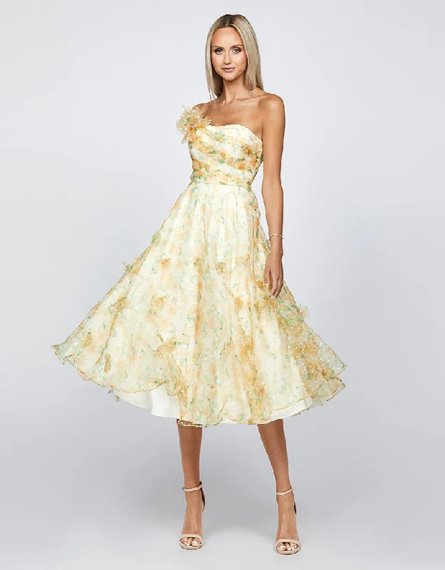 CARLENE STRAPLESS ORGANZA MIDI B68D04S