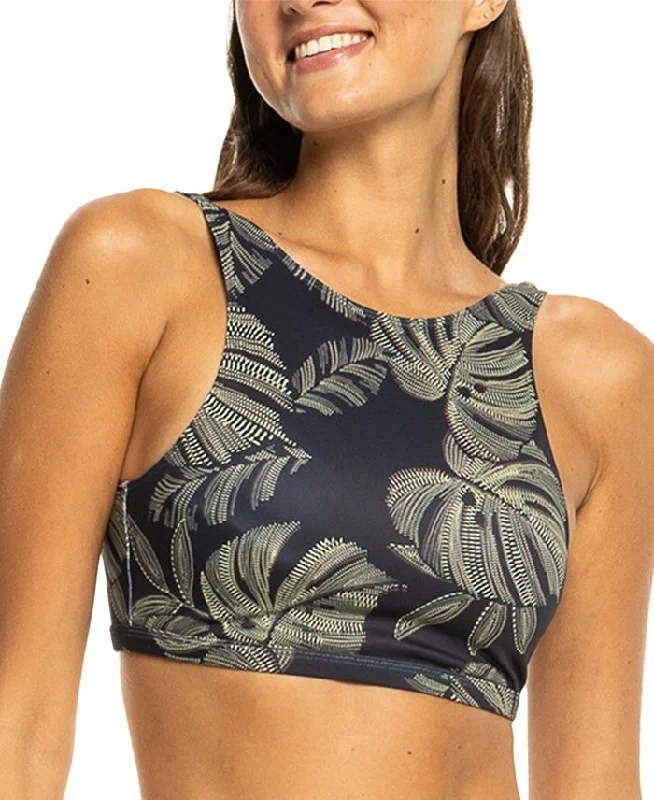 Roxy Pro The Pop Up Crop Bikini Top