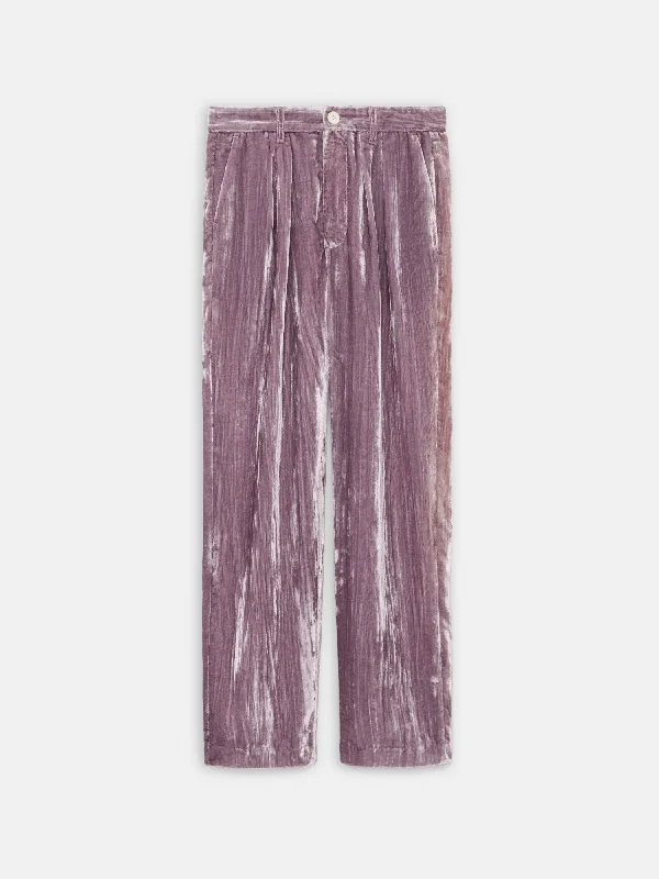 Holiday Things Walker Pleated Pant in Velvet