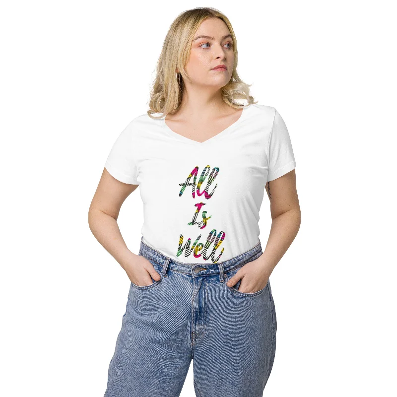 Women’s Fitted V-neck T-shirt