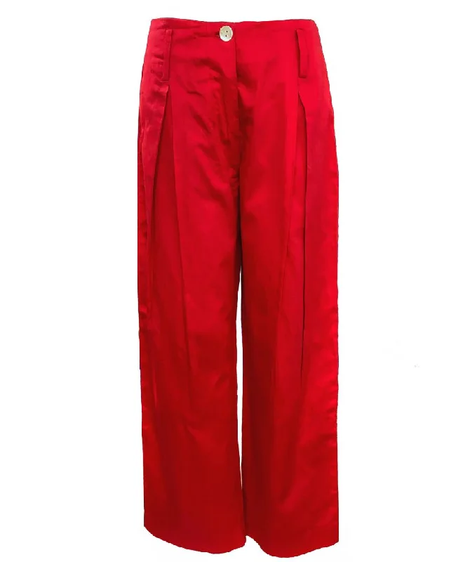 Solid Red Pants