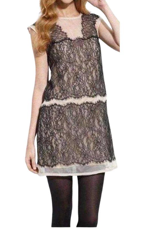 Organza Lace Sheer Sleeveless Dress